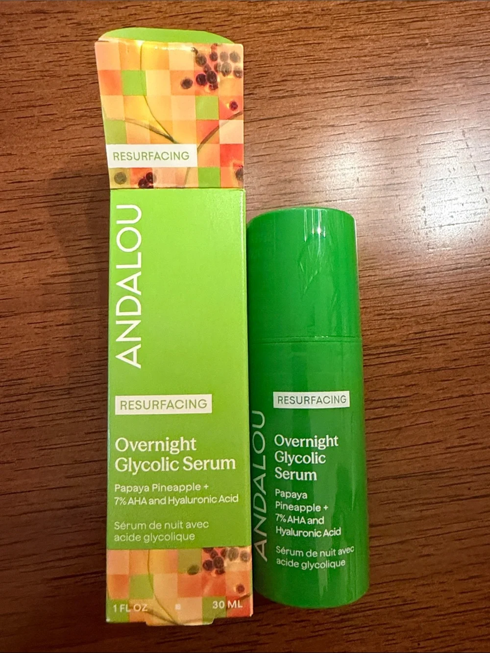 Andalou Overnight Glycolic Serum Resurfacing Treatment